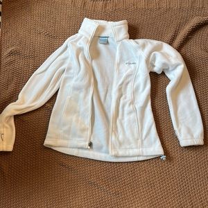 White Columbia Fleece Zip-up